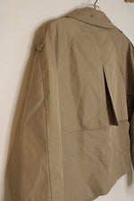 Banana Republic Tan Water Resistant Cropped Trench Jacket | M