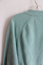 Old Navy Soft Terry Green 1/4 Zip Cropped Sweatshirt | S