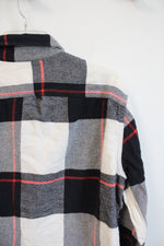 Levi's Black Red & White Plaid Flannel Shirt | M