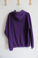 Ring Of Fire Purple Drip Hoodie | L