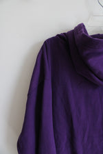Ring Of Fire Purple Drip Hoodie | L
