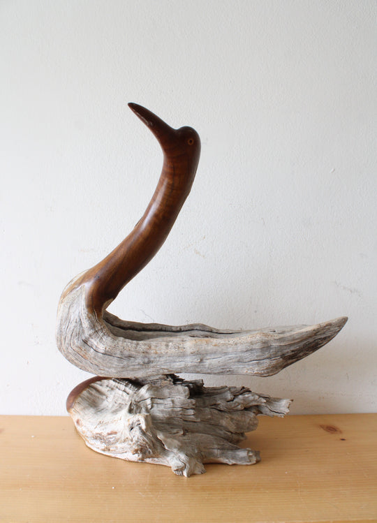 Mendoza Wooden Crane Figurine