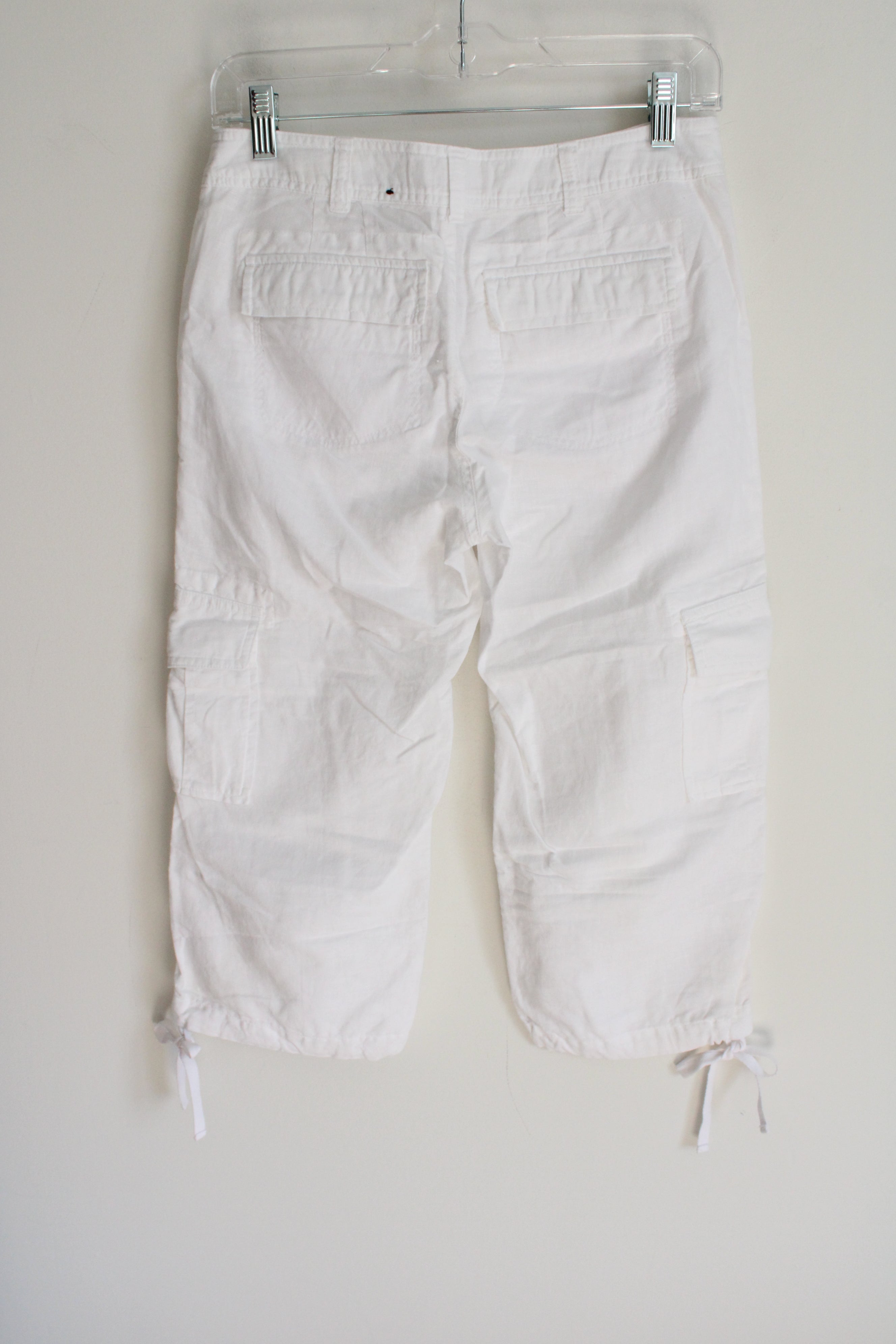 Banana Republic Martin Fit White Linen Blend Capri | 0 Jubilee Thrift Banana Republic Martin Fit White Linen Blend Capri | 0 Jubilee Thrift