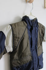 Pines Peak Blues Blue Green Color Blocked Winter Coat | 18 MO