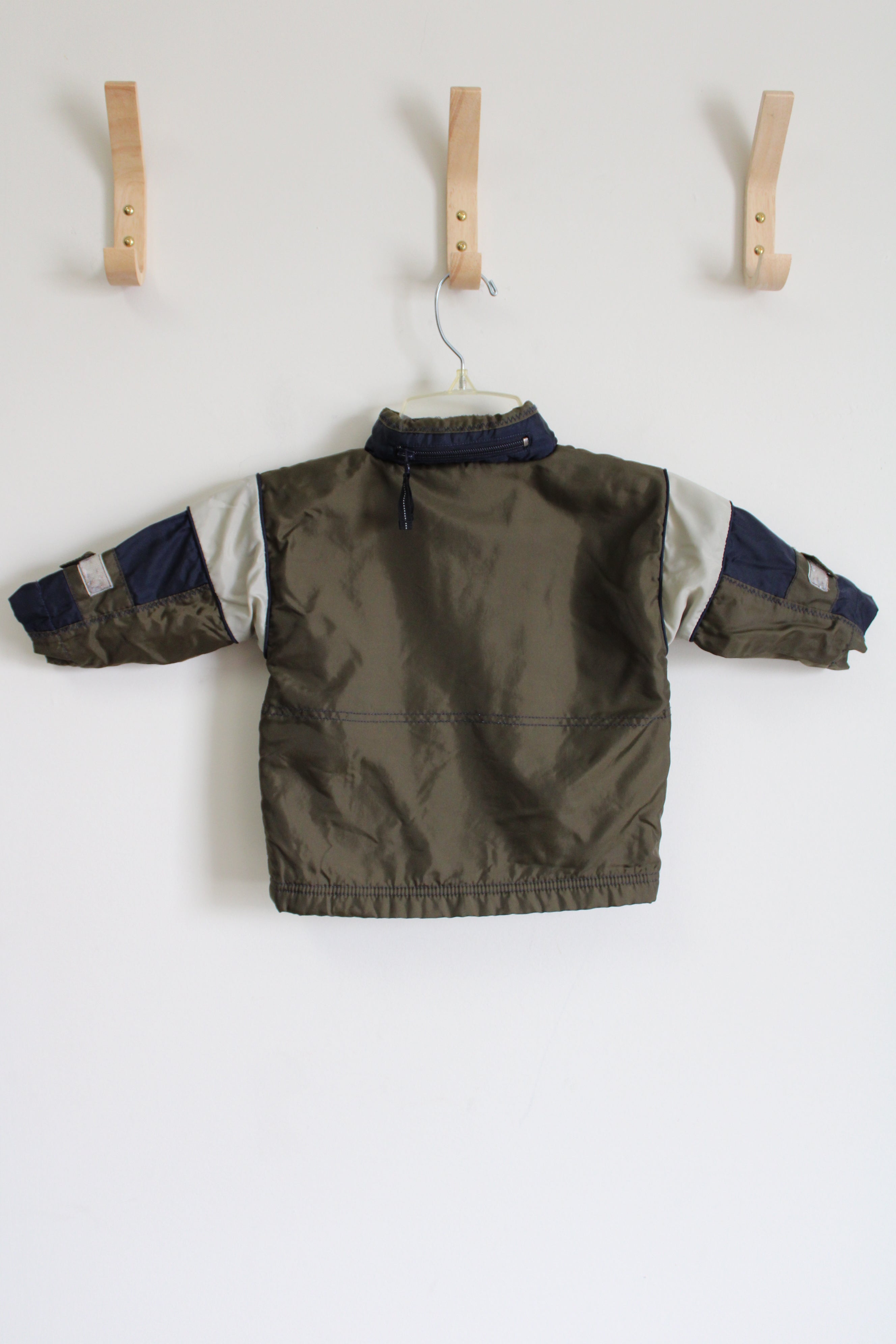 Pines Peak Blues Blue Green Color Blocked Winter Coat | 18 MO