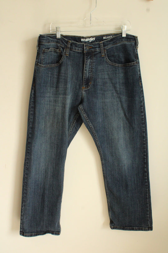 Wrangler Medium Wash Relaxed Fit Jeans | 36x30