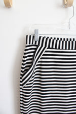 Elle Black and White Striped Skirt | XS