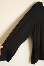 NEW Preswick & Moore Black Long-sleeve Crewneck Sweatshirt with Drawstring | 2XL