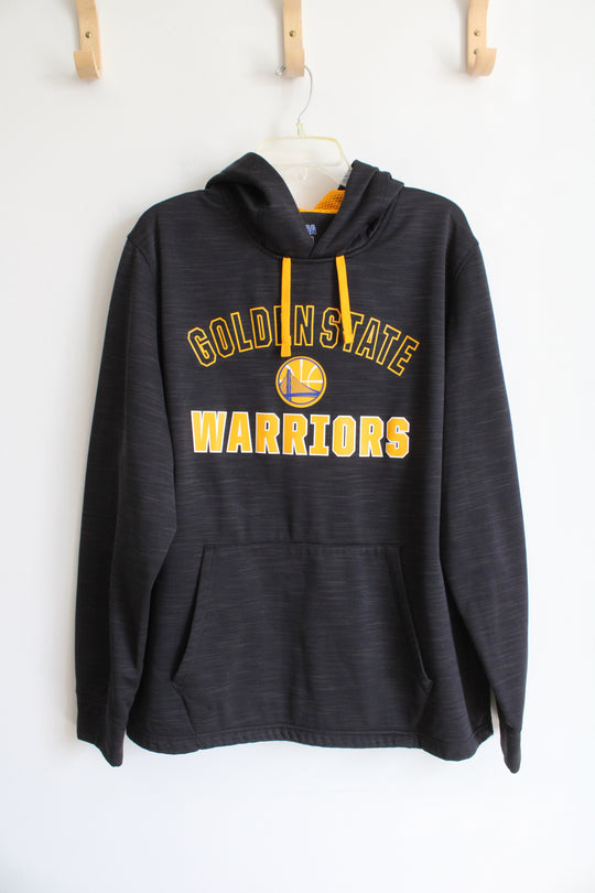 NBA Golden State Warriors Black & Yellow Fleece Lined Hoodie | XL