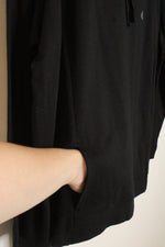 NEW Preswick & Moore Black Long-sleeve Crewneck Sweatshirt with Drawstring | 2XL