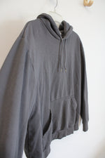 H&M Solid Gray Hoodie | S