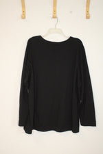 NEW Preswick & Moore Black Long-sleeve Crewneck Sweatshirt with Drawstring | 2XL