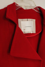Anthropologie Red Sylvia Knit Moto Blazer | M
