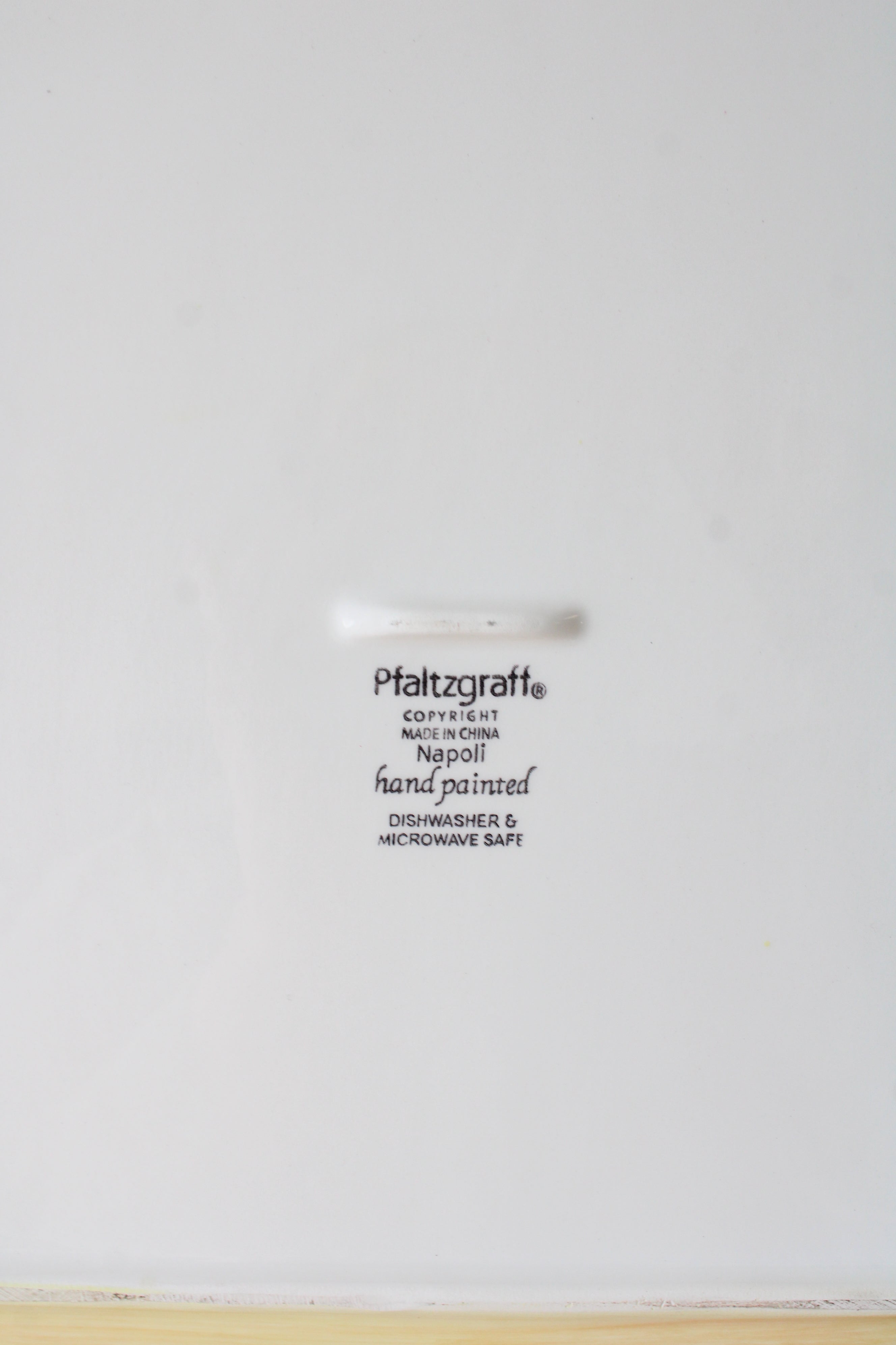 Pfaltzgraff Napoli Hand Painted Ceramic Square Platter