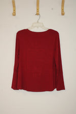 NEW Soma Red Long Sleeve Loungewear Shirt | M