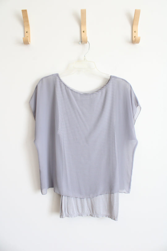 Express Gray Dress Top | S