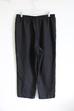 Alfred Dunner Wide Leg Black Dress Pant | 14