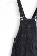 YMI Black Denim Overall Shorts | 1/25