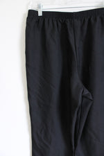 Alfred Dunner Wide Leg Black Dress Pant | 14