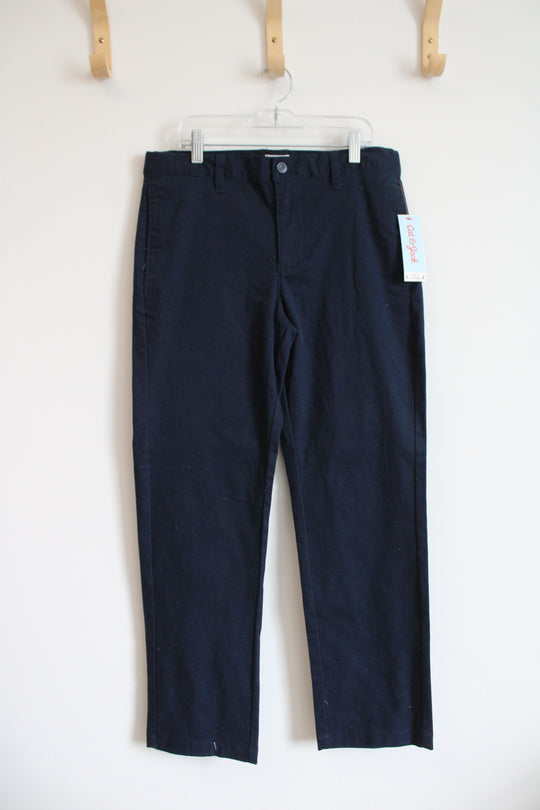 NEW Cat & Jack Navy Straight School Uniform Pants | Youth 16