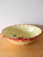 Pfaltzgraff Napoli Hand Painted Scalloped Edge Oval Serving Bowl