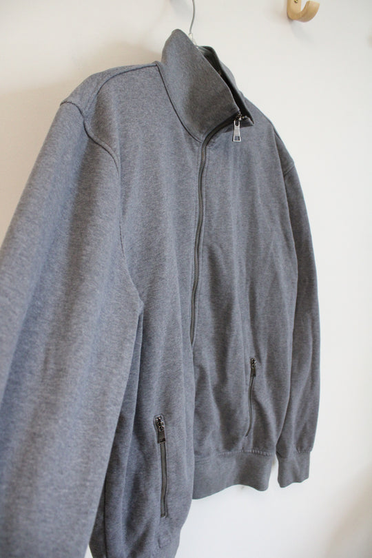 Kirkland Gray Full Zipper Jacket | L