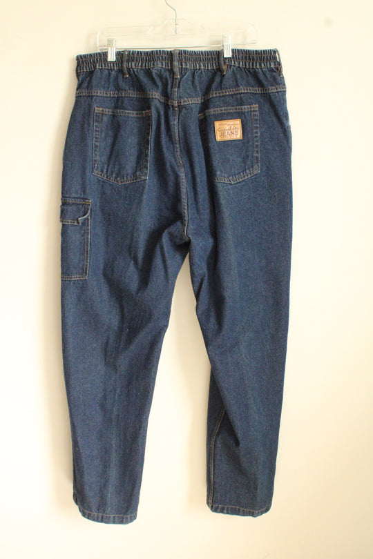 Haband Casual Joe Relaxed Fit Cargo Jeans with Stretch Waistband | 44