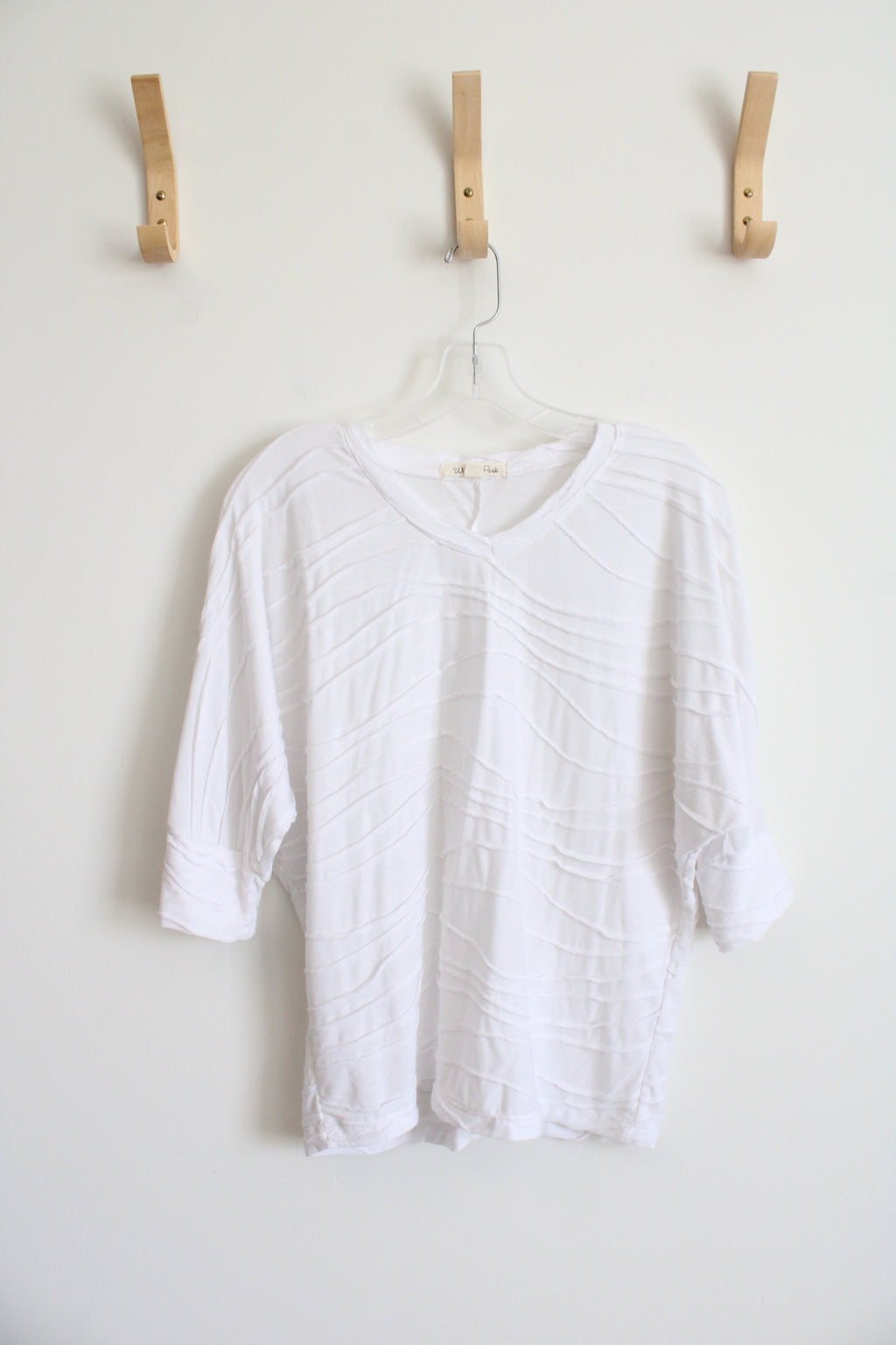Wishful Park White Textured Top | S