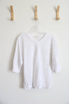 Wishful Park White Textured Top | S