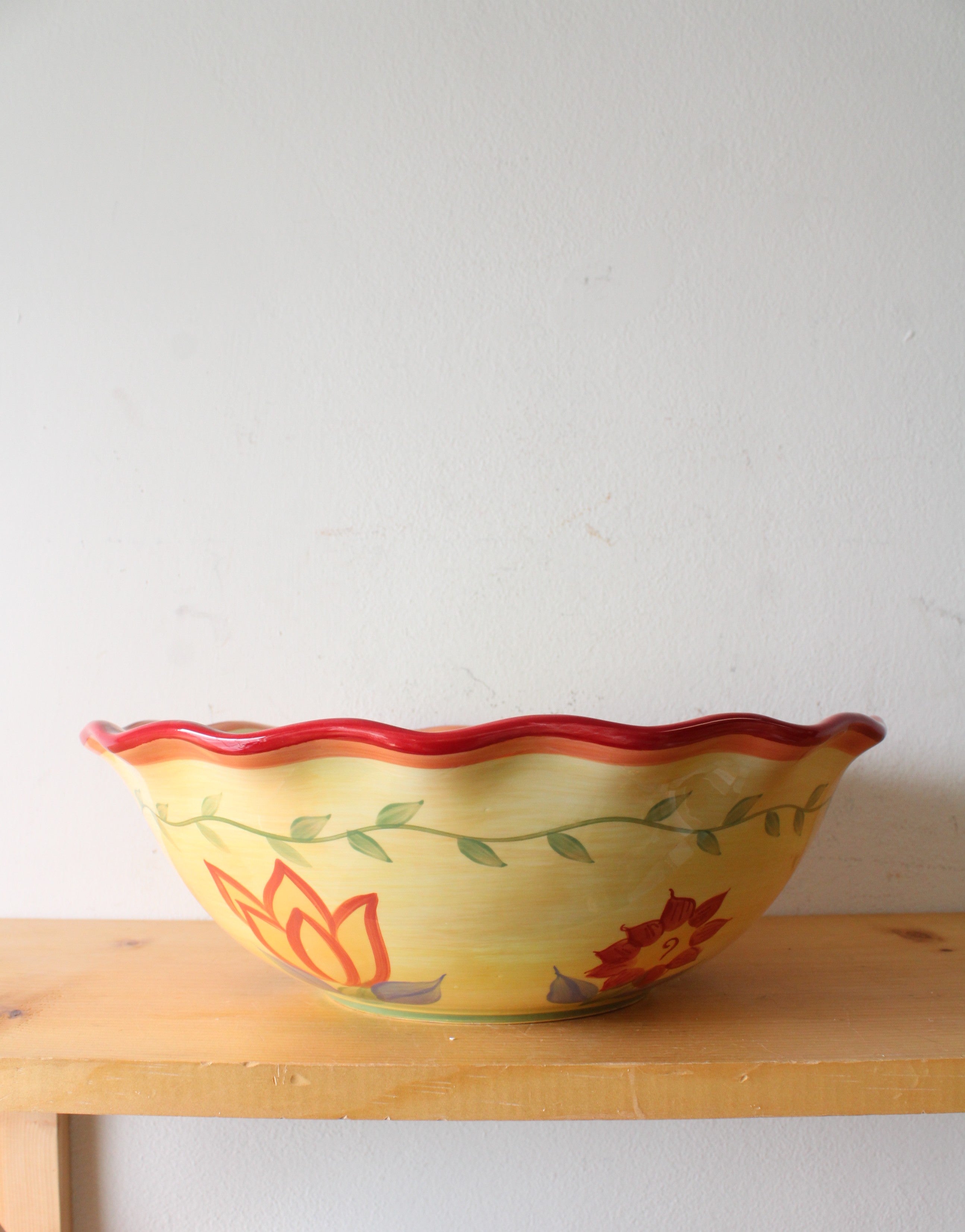 Pfaltzgraff Napoli Hand Painted Large Serving Bowl