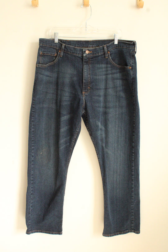 Wrangler Medium Wash Relaxed Fit Jeans | 38x29