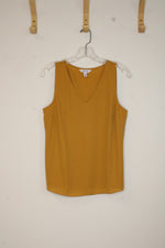 Nine West Mustard Yellow V-neck Dress Tank | S