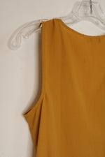 Nine West Mustard Yellow V-neck Dress Tank | S