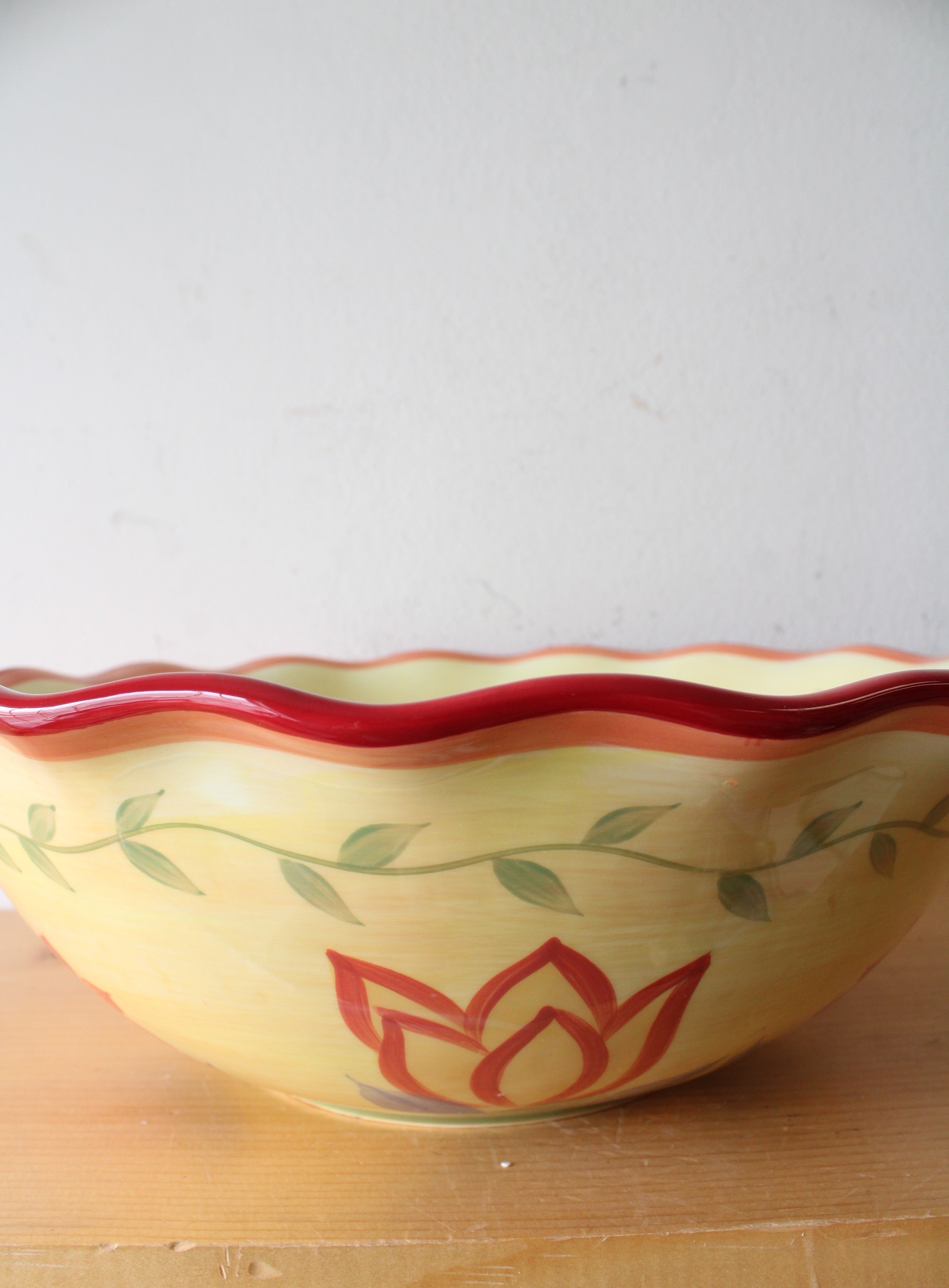 Pfaltzgraff Napoli Hand Painted Large Serving Bowl