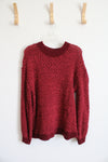 Shein Red Oversized Sweater | S