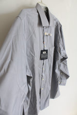 NEW Joseph Abboud Classic Fit Gray Cotton Button Down Shirt | 17.5 32/33