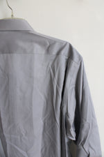 NEW Joseph Abboud Classic Fit Gray Cotton Button Down Shirt | 17.5 32/33