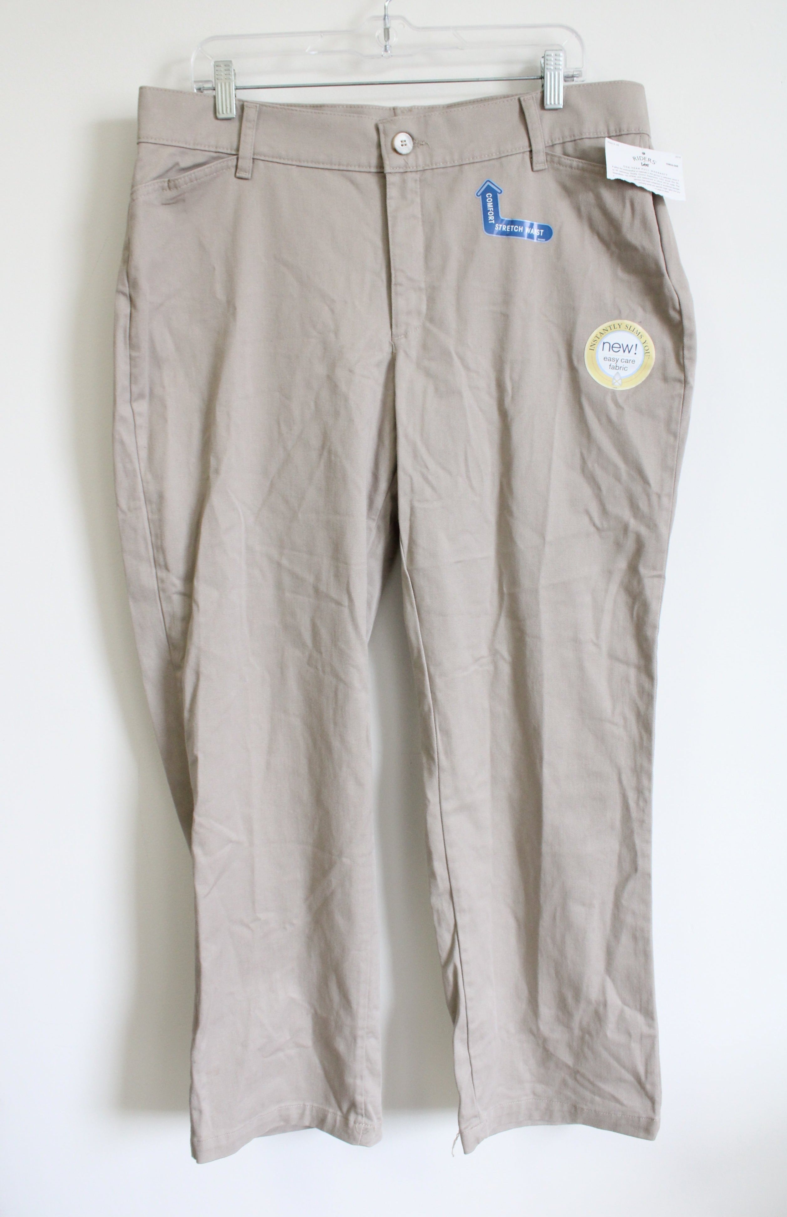 Riders by Lee Stretch Waist Slimming Khaki Dress Pants
