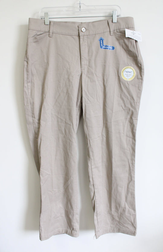 Riders by Lee Stretch Waist Slimming Khaki Dress Pants | 16P