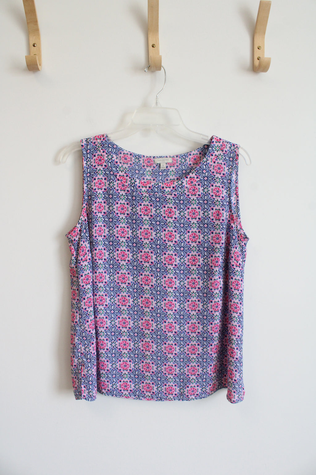 Talbots Pink and Blue Tank Top | S