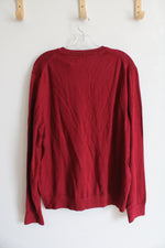 NEW Nautica Red V-Neck Sweater | L