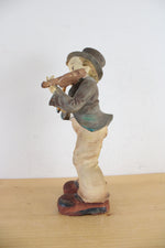 Vintage Thames Hand Painted "Boy With Fiddler" Ceramic Figurine