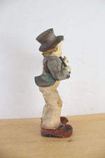 Vintage Thames Hand Painted "Boy With Fiddler" Ceramic Figurine