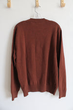Dockers Brown Argyle Cotton Sweater | M
