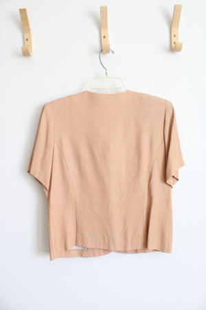 Worthington Petite Orange/Tan Blazer | 6