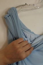NEW Pretty Garden Baby Blue Bodycon Maxi Dress | L