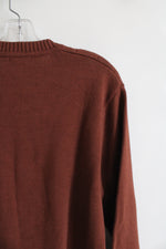 Dockers Brown Argyle Cotton Sweater | M