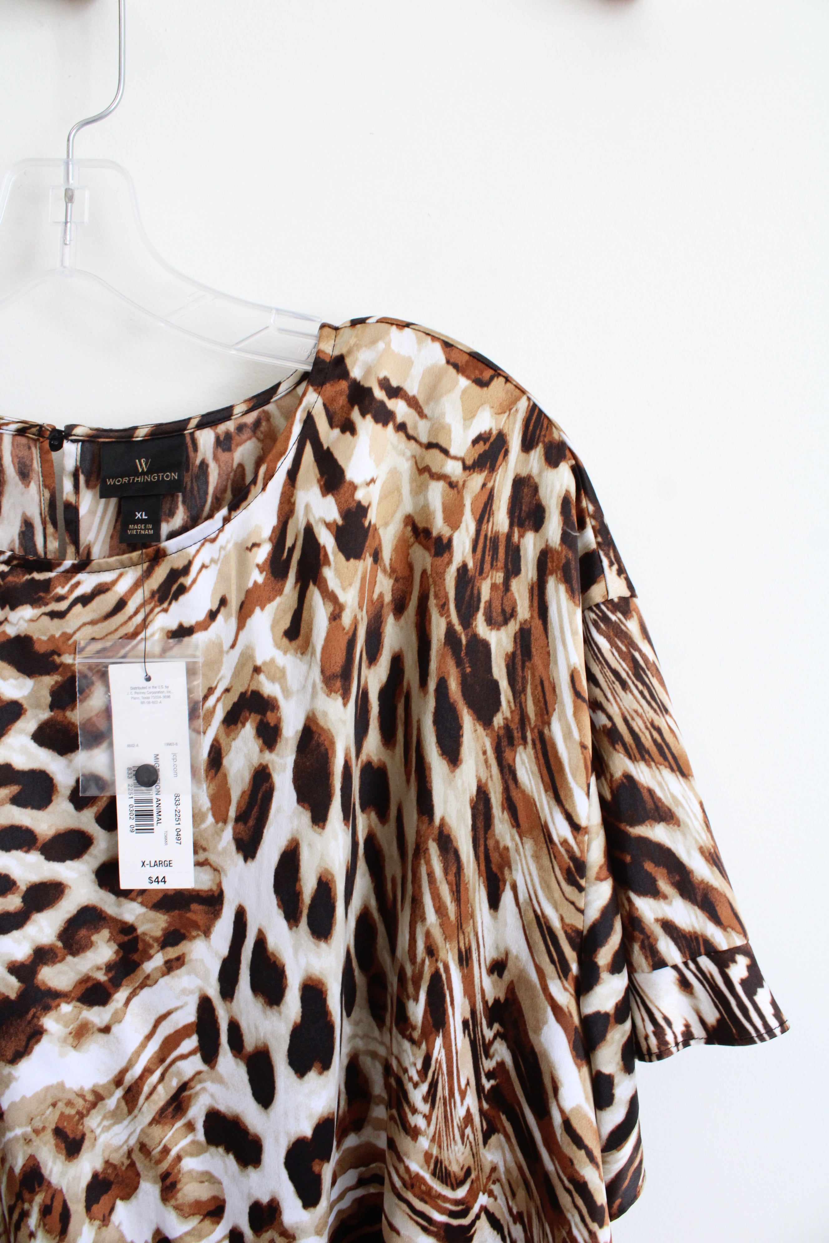 NEW Worthington Animal Print Top | XL