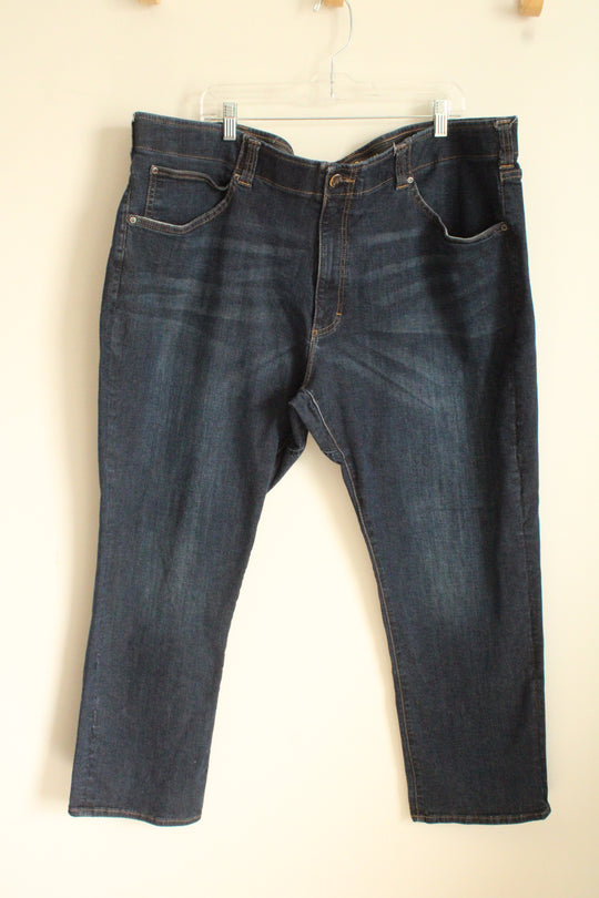 Lee Extreme Motion Dark Wash Athletic Fit Tapered Leg Jeans | 48x30