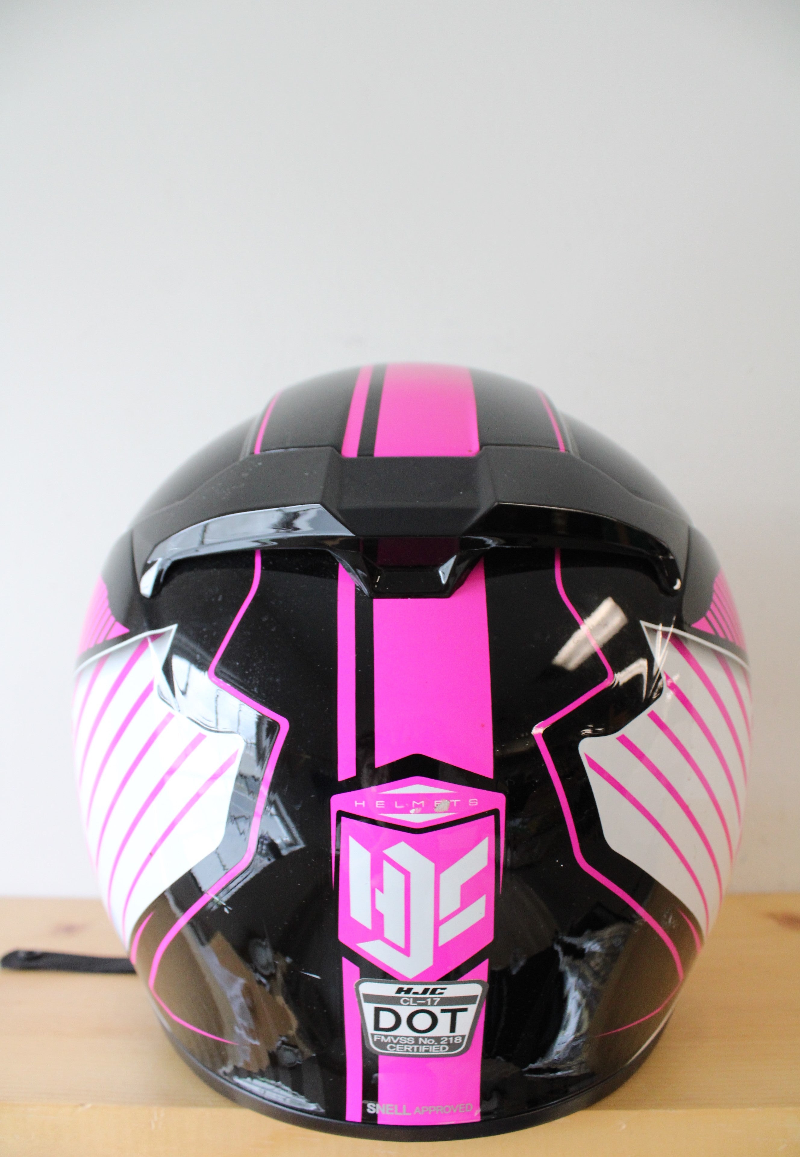 hjc cl 17 helmet for sale HJC CL-17 Pink & Black Motorcycle Helmet